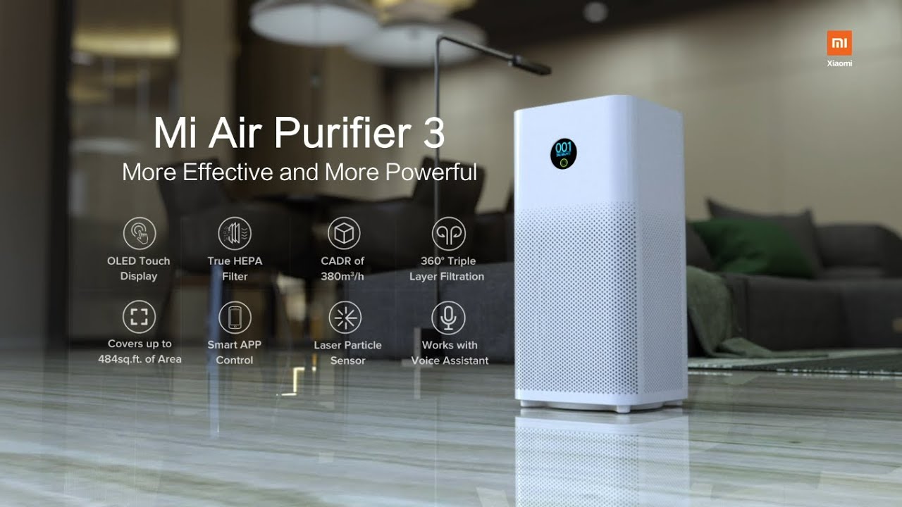 دستگاه تصفیه هوا هوشمند شیائومی مدل Air Purifier 3H