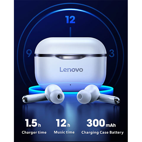 هندزفری بلوتوث لنوو Lenovo Live Pods TWS bluetooth Earbuds (3) Lenovo Live Pods TWS bluetooth Earbuds