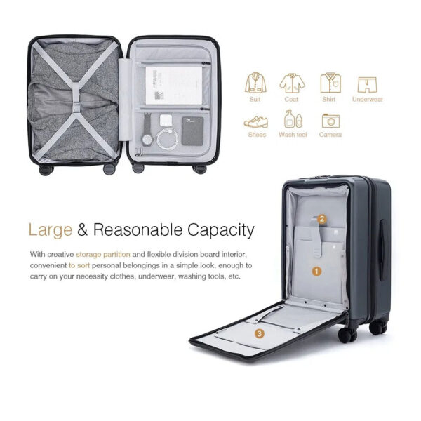 چمدان مسافرتی قفل‌دار شیائومی Xiaomi 90FUN Business Luggage 20 inch Suitcase