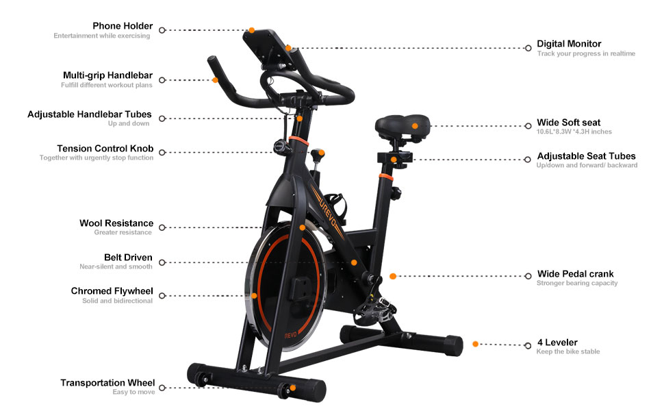 دوچرخه ثابت شیائومی مدل Xiaomi UREVO U6 Indoor Exercise Bike