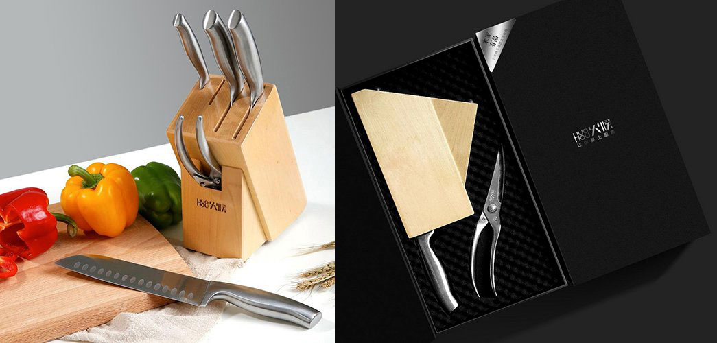 Xiaomi HuoHou HU0014 Kitchen Knife set of 5 kitchen knives and scissors