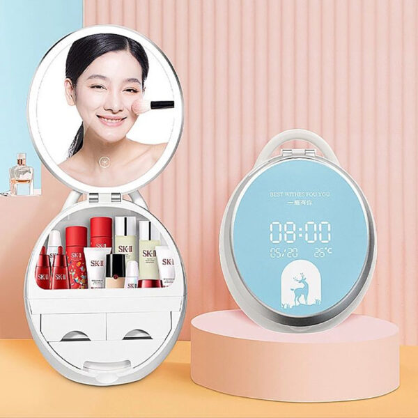 کیف و آینه آرایش شیائومی Mini Makeup Mirror Box