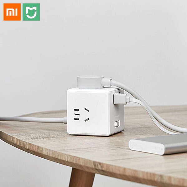 Xiaomi Mijia Cube Converter- xiaomi360 (2) آداپتور تبدیل برق شیائومی Mijia Rubik Cube