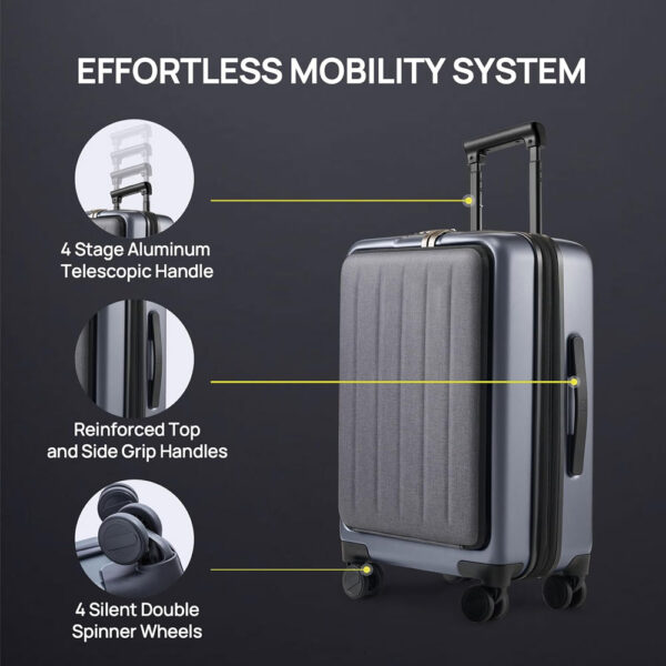 چمدان شیائومی مدل 90GO Front-Opening Business Suitcase