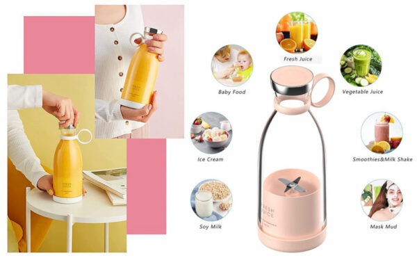 بطری مخلوط کن Fresh Juice Bottle Blender 214B