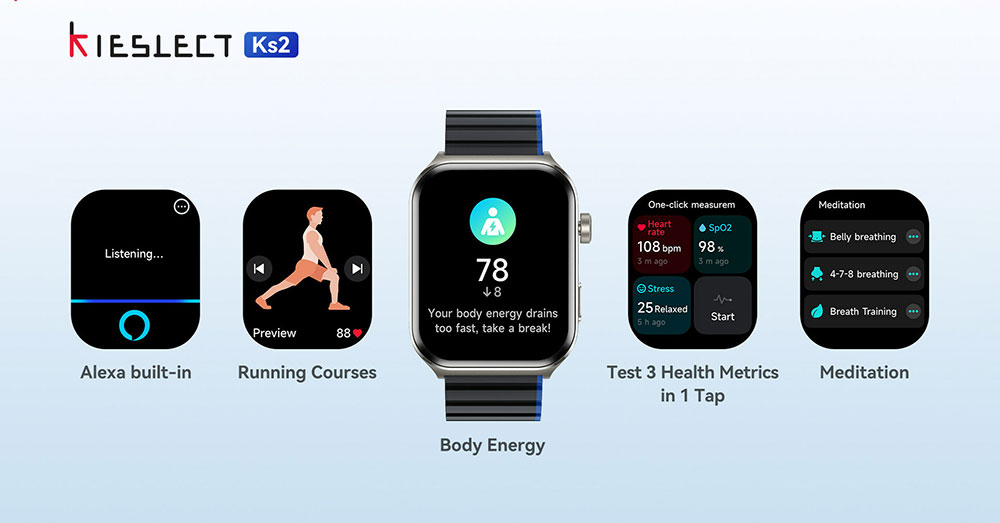 ساعت هوشمند شیائومی Kieslect SmartWatch KS2