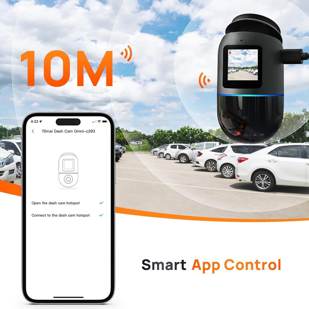 دوربین-خودرو-شیائومی-مدل-70mai-Dash-Cam-Omni-X200-128GB دوربین خودرو شیائومی مدل 70mai Dash Cam Omni X200 128GB