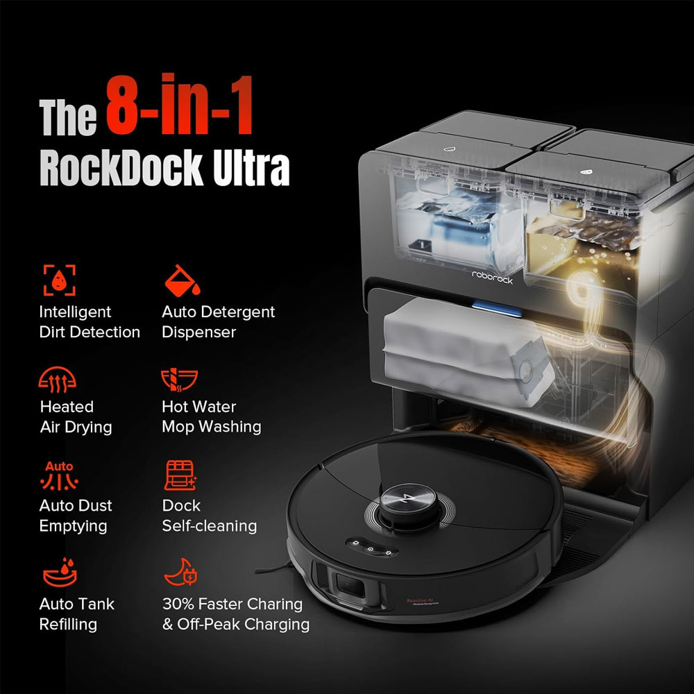 جارو رباتیک شیائومی مدل roborock S8 MaxV Ultra