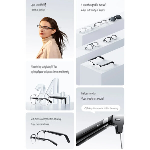 عینک صوتی هوشمند شیائومی مدل Xiaomi Mijia Smart Audio Glasses - Enjoy Edition
