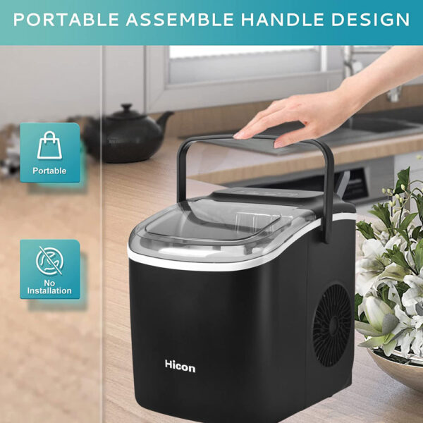 یخ ساز قابل حمل Hicon مدل Hicon Portable Automatic Ice Maker HZB-16MT