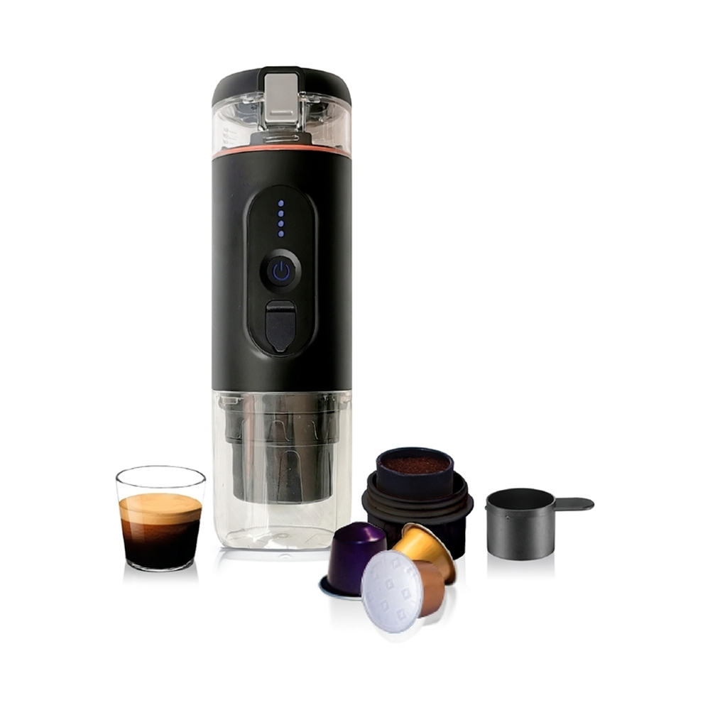 دستگاه-اسپرسو-ساز-شارژی-قابل-حمل-Mini-Electric-Espresso-Maker-CF-1801BGC دستگاه اسپرسو ساز شارژی قابل حمل Mini Electric Espresso Maker CF-1801BGC