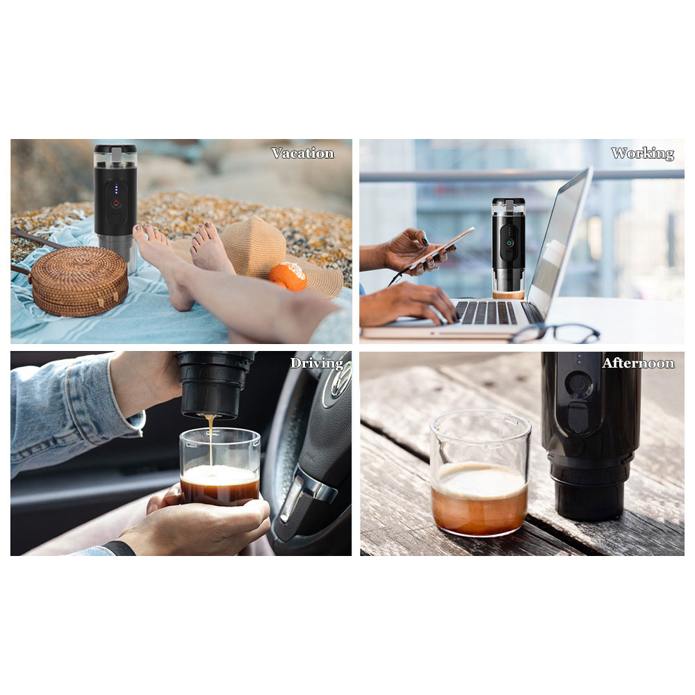 دستگاه اسپرسو ساز شارژی قابل حمل Mini Electric Espresso Maker CF-1801BGC