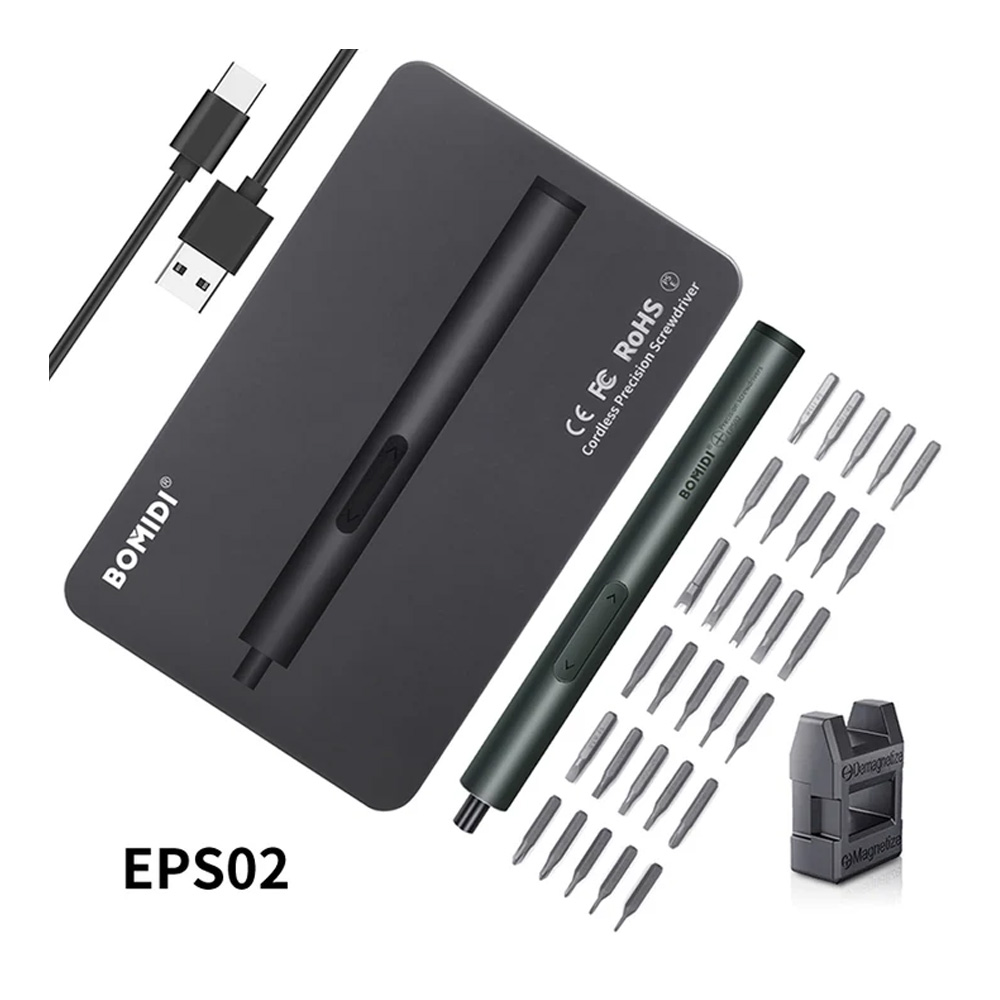 پیچ گوشتی شارژی شیائومی BOMIDI EPS02 Electric Screwdriver Set With 30 in One Cordless Screwdriver
