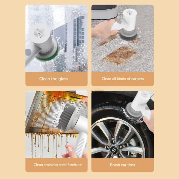 برس برقی تمیز کننده شیائومی مدل Youpin Xiaoda Electric Cleaning Brush 360° Rotation