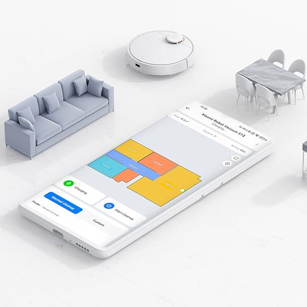 ربات جاروبرقی شیائومی مدل Xiaomi S12 Robot Vacuum Cleaner