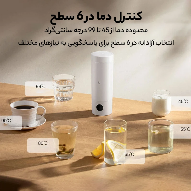 معرفی فلاسک برقی شیائومی Mijia Smart Portable Electric Cup 2
