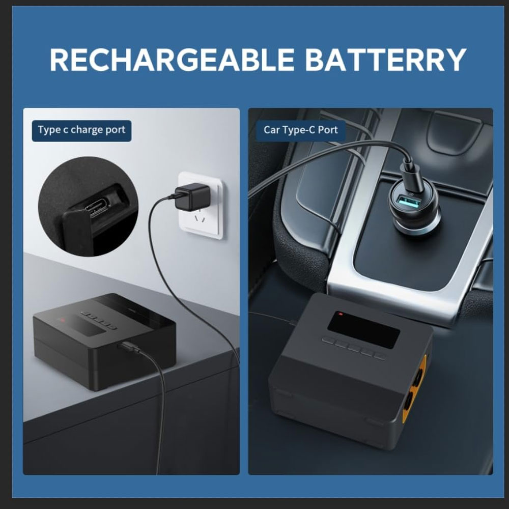 پمپ باد شیائومی مدل hydsto multifunctional air pump CarCharjer