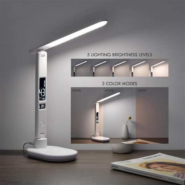 چراغ مطالعه LED رومیزی با قابلیت شارژ بی سیم LED Business Table Lamp