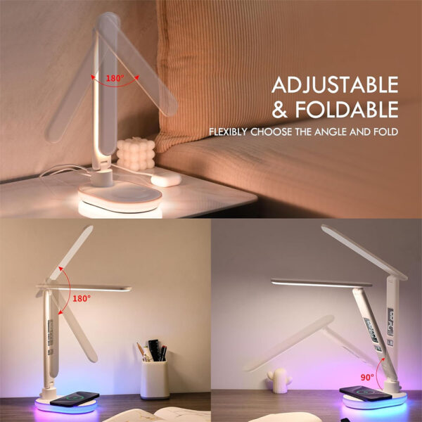 چراغ مطالعه LED رومیزی با قابلیت شارژ بی سیم LED Business Table Lamp