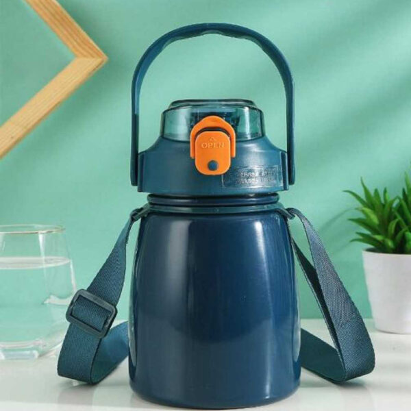 فلاسک آب گرم و سرد مسافرتی 1300 لیتر Double Wall Vacuum Insulated Water Bottle Pot Belly Travel Thermos Flask For Hot & Cold Drinks