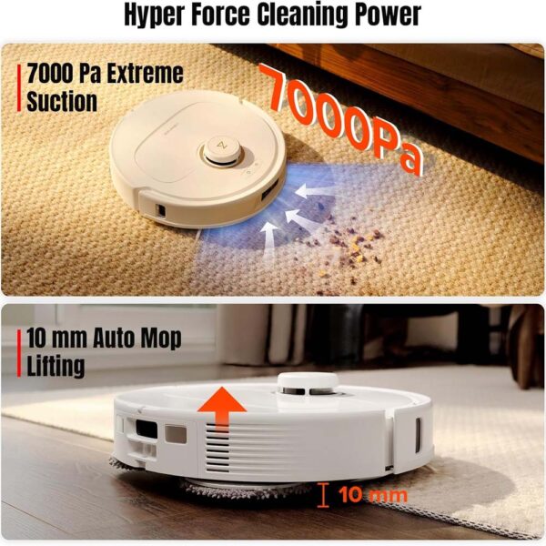 جارو رباتیک شیائومی مدل roborock Qrevo MaxV Robot Vacuum and Mop