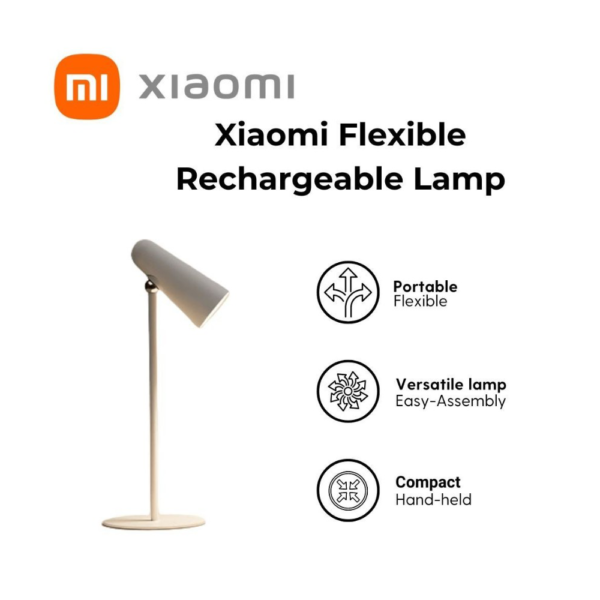 چراغ مطالعه شارژی شیائومی Xiaomi Flexible Rechargeable Lamp MJTD05YL