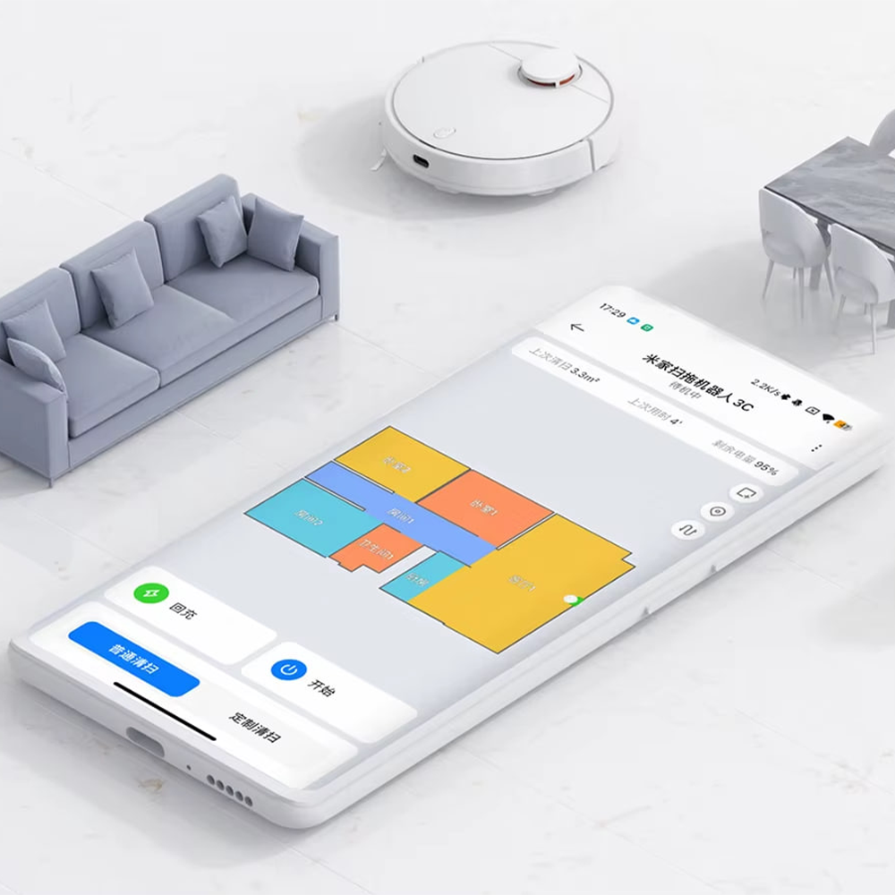 جاروبرقی رباتی هوشمند شیائومی مدل XIAOMI MIJIA Robot Vacuum-Mop 3C B106CN