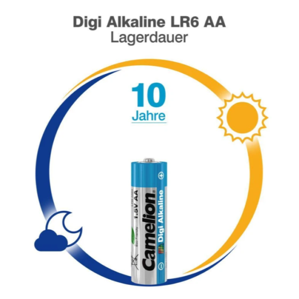 باتری کملیون آلکالاین CAMELION Digi Alkaline LR6-HP12DG AA