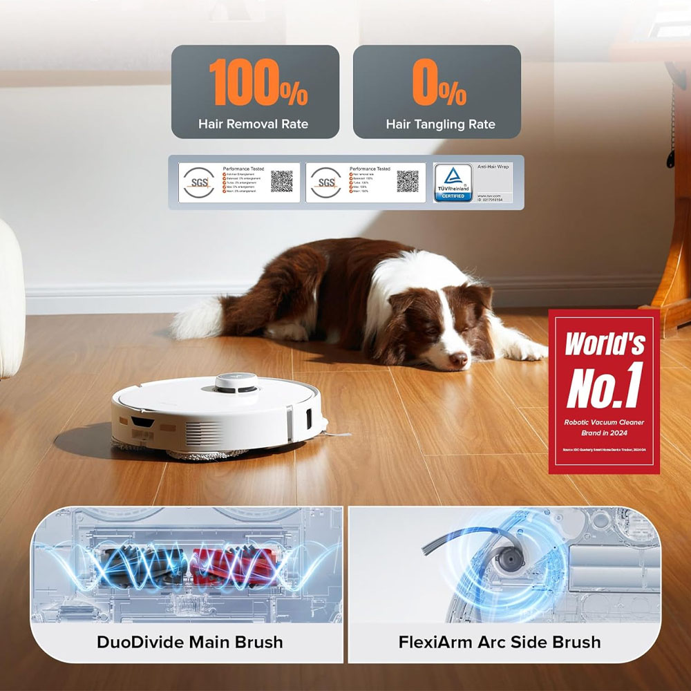 Layer 2 جارورباتیک روبوراک مدل roborock Qrevo Edge Robot Vacuum and Mop