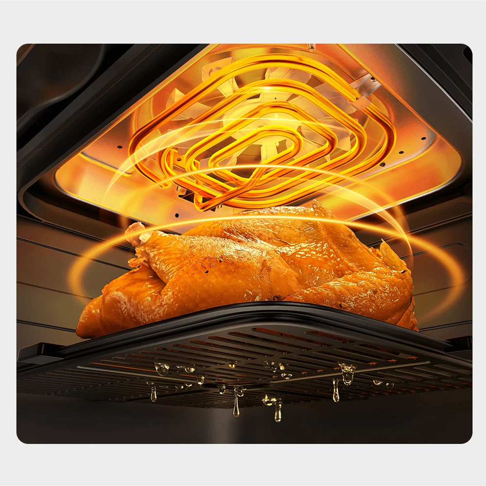 سرخکن بدون روغن دو محفظه شیائومی مدل Xiaomi MAF-D1001 Dual Zone Air Fryer 10L 18 هواپز بدون روغن چند منظوره شیائومی مدل Xiaomi Dual Zone Air Fryer 10L