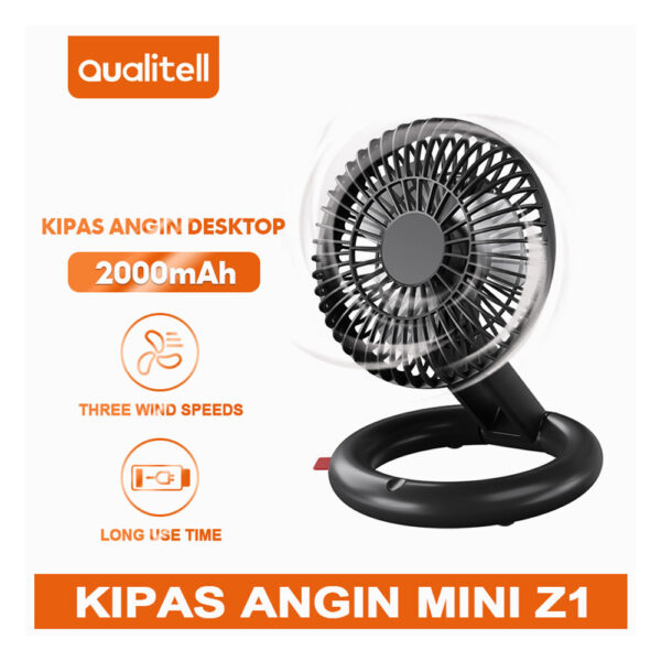 پنکه شارژی کوالیتل مدل Qualitell Z1