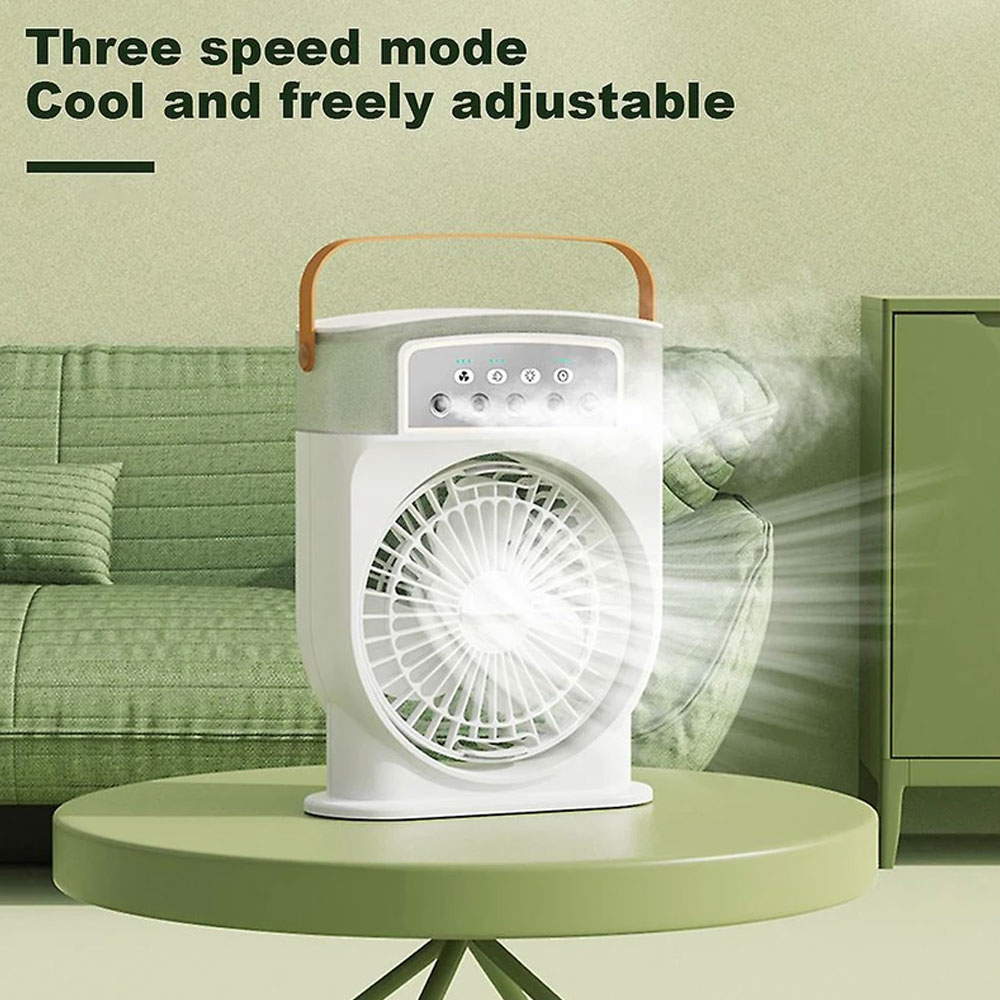 پنکه مه پاش رومیزی شارژی مدل Mini portable cooling fan -xiaomi360 (5) پنکه رومیزی مه پاش شارژی مدل Mini portable cooling fan