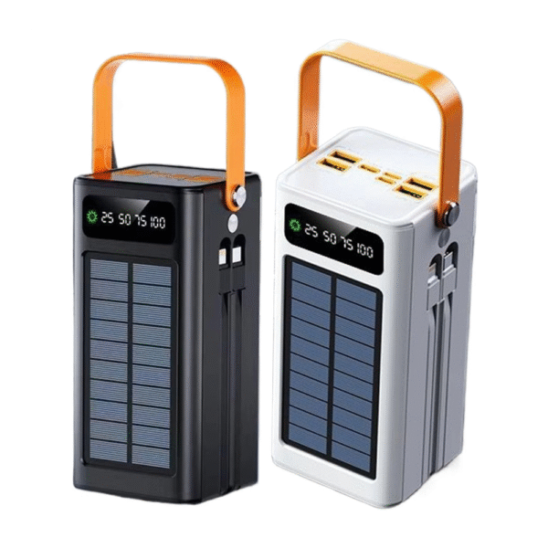 پاور بانک خورشیدی 50000 میلیآمپرساعت با شارژ سریع 120 وات Solar Power Bank 50000mAh 120W Fast Charging