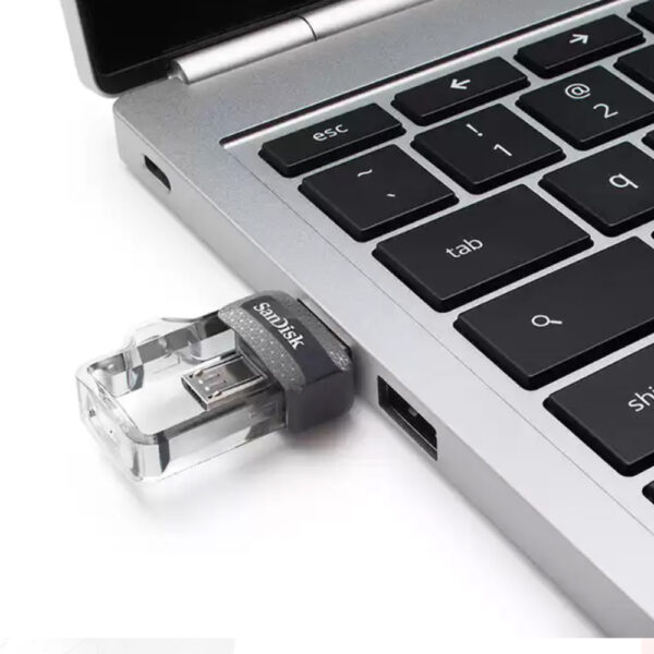 فلش مموری سن دیسک مدل Ultra Dual m3.0 USB 3 ظرفیت 64 گیگابایت
