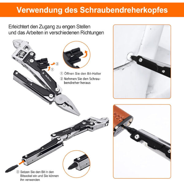 معرفی آچار فرانسه چندکاره مدل Nextool Adjustable Wrench Pilers W4 NE20362