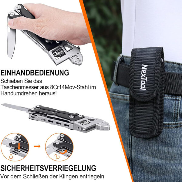 معرفی آچار فرانسه چندکاره مدل Nextool Adjustable Wrench Pilers W4 NE20362
