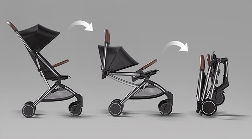 Layer 5 معرفی کالسکه تاشو شیائومی Xiaomi Bebehoo Stroller S6 Plus