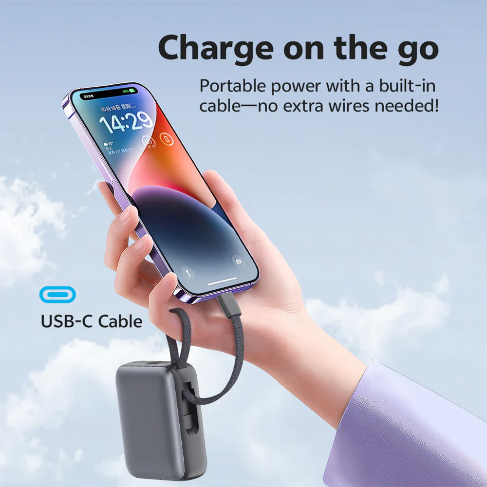 پاوربانک کیو سی وای مدل QCY PB10C 10000mAh 35W