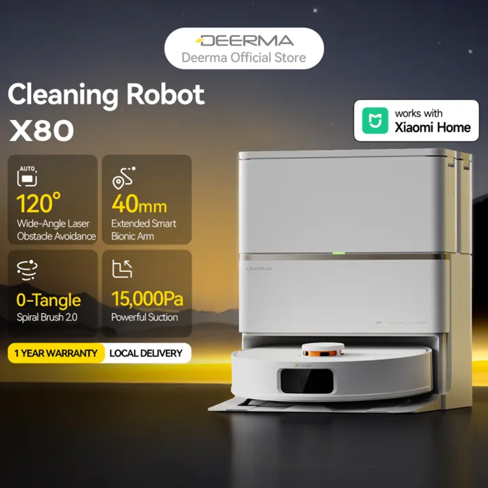 Layer 8 معرفی جارو رباتیک شیائومی Deerma X80 Robot Vacuum Cleaner