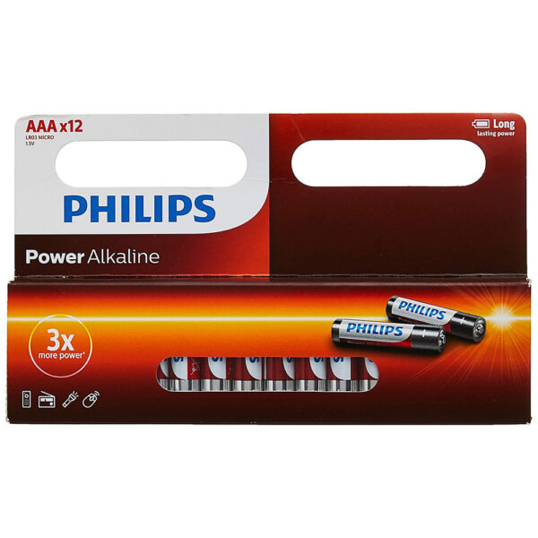باتری نیم قلم آلکالین فیلیپس LR03 Micro AAA