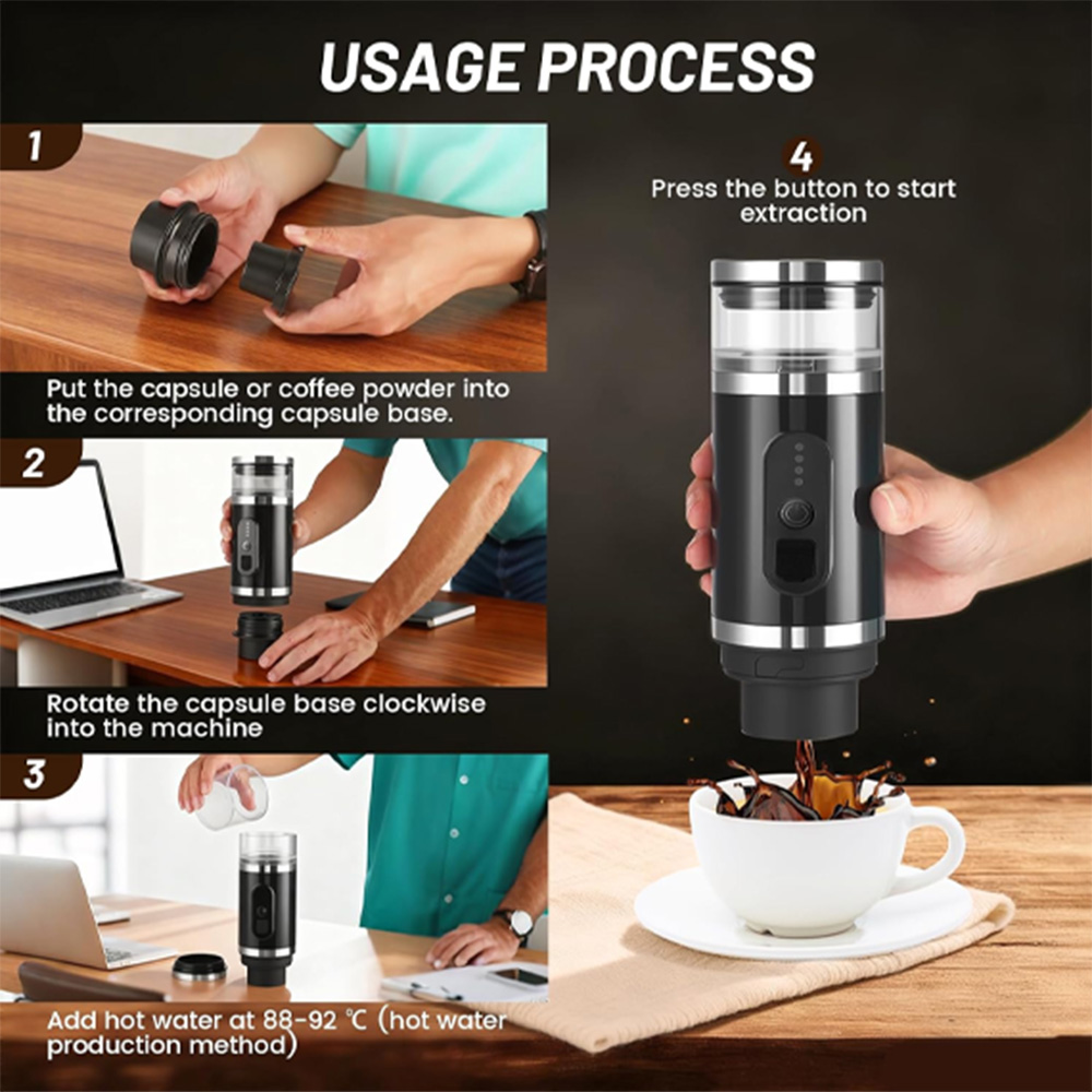 معرفی دستگاه اسپرسو ساز شارژی قابل حمل مدل Blue Fire Portable Espresso Maker BF 2-26