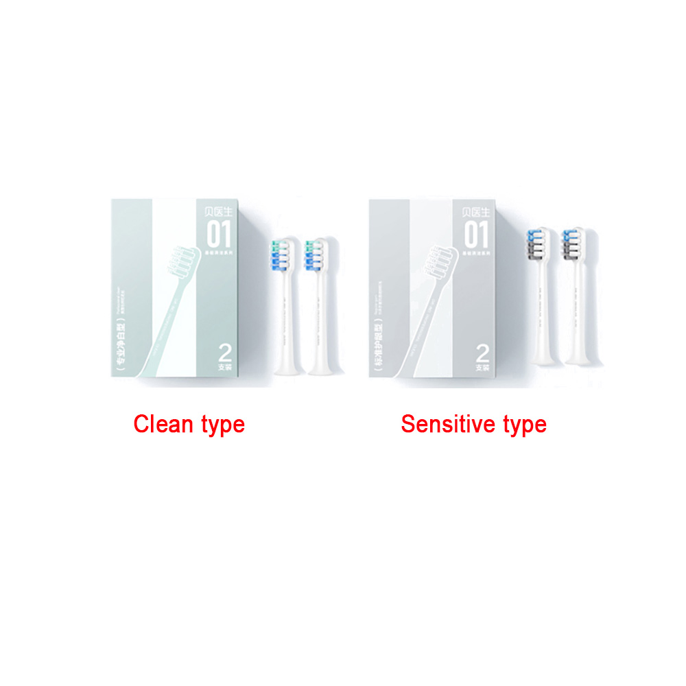 Layer 3 معرفی سری یدک مسواک برقی 2عددی شیائومی مدل DR.BEI Toothbrush Heads RG01