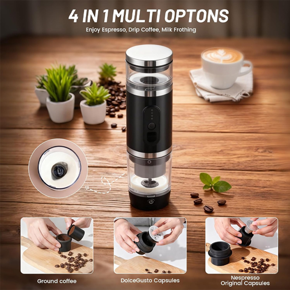 Layer 5 معرفی دستگاه اسپرسو ساز شارژی قابل حمل مدل Blue Fire Portable Espresso Maker BF 2-26