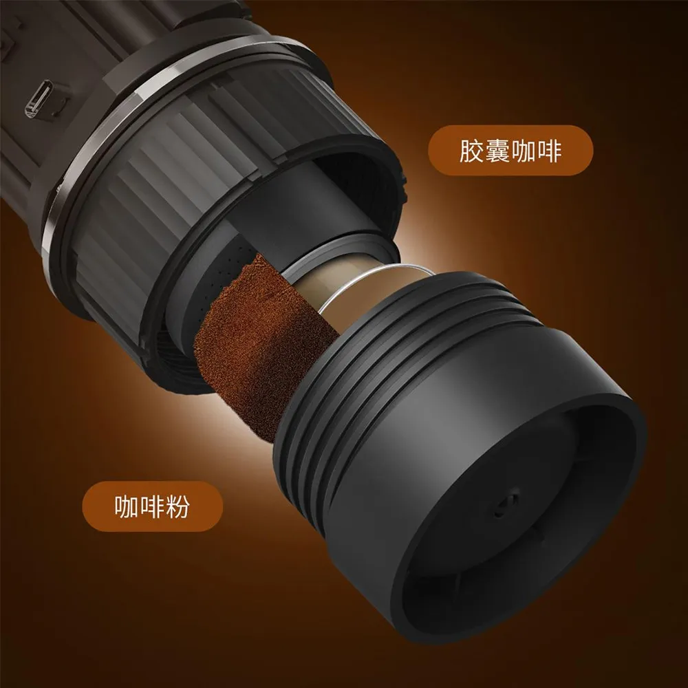 دستگاه اسپرسو ساز شارژی قابل حمل مدل Circle Joy Portable Espresso Electric Coffee Machine Plus CJ-KFJ04 (8) دستگاه اسپرسو ساز شارژی قابل حمل مدل Circle Joy Portable Espresso Electric Coffee Machine Plus CJ-KFJ04
