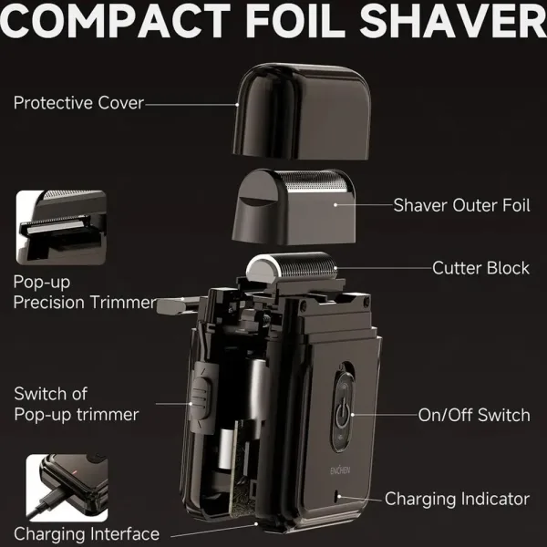 ماشین ریش تراش شیائومی مدل Enchen Mini Electric Shaver MS003