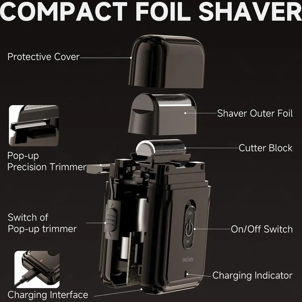 ماشین ریش تراش شیائومی مدل Enchen Mini Electric Shaver MS003